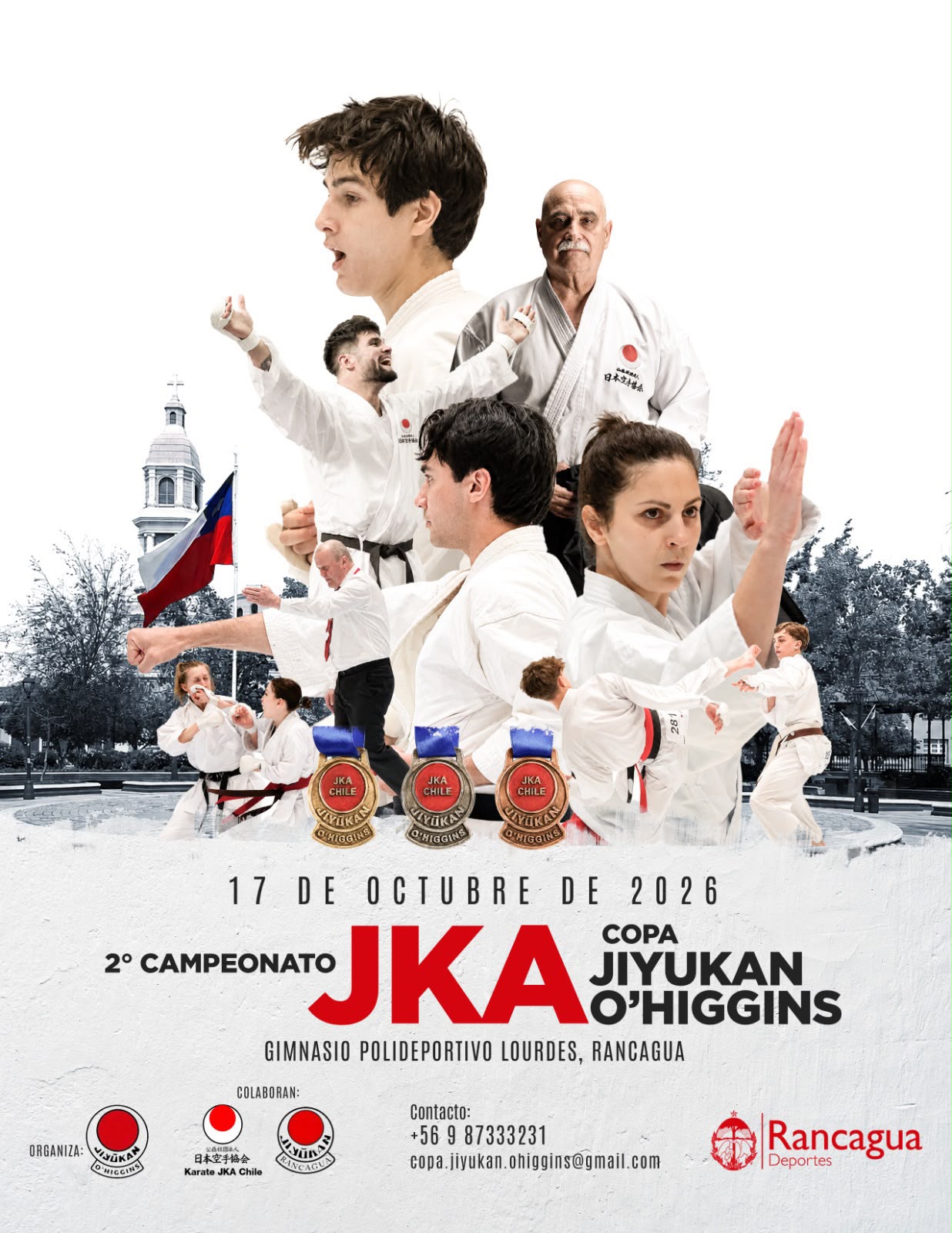 Afiche oficial de la Copa Jiyukan O'Higgins 2026